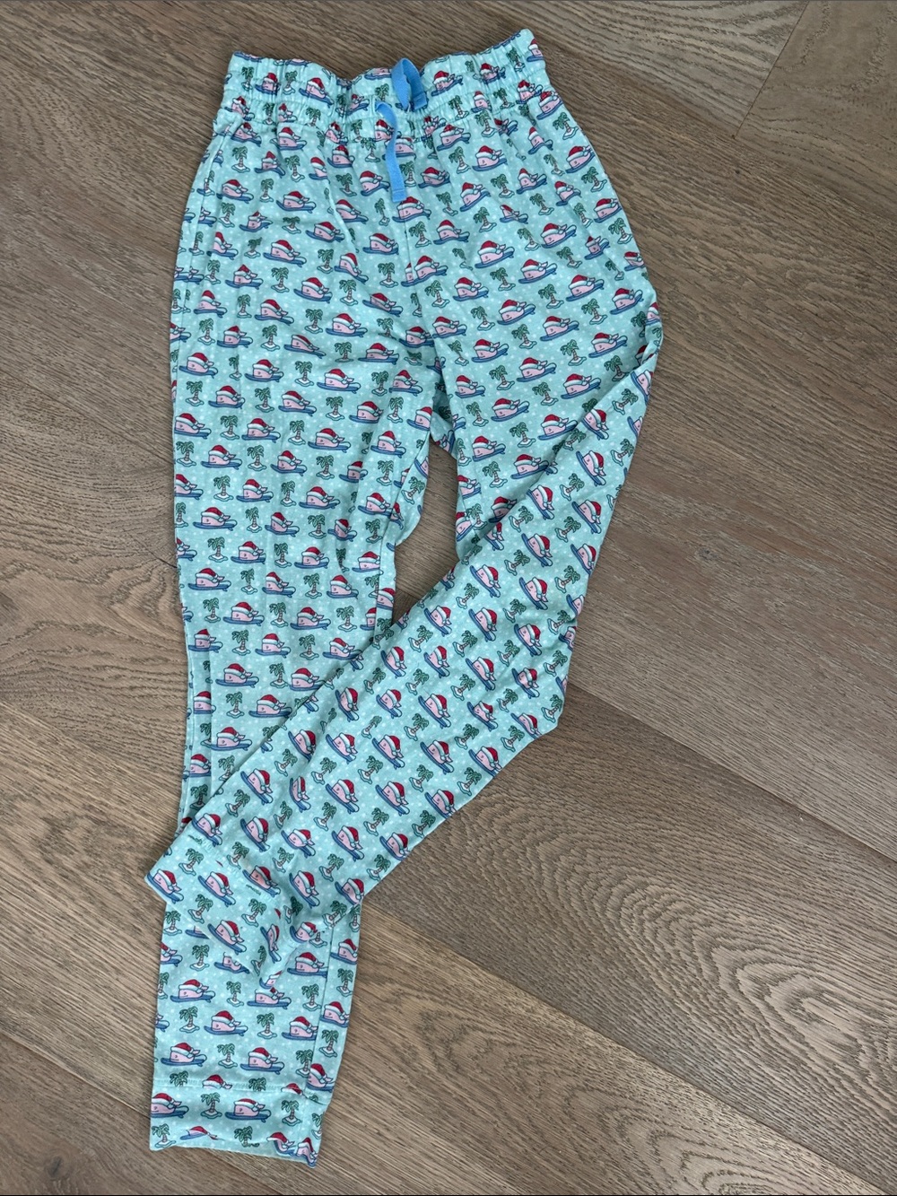 Vineyard Vines Light Blue Penguin-Print Pajama Bottoms